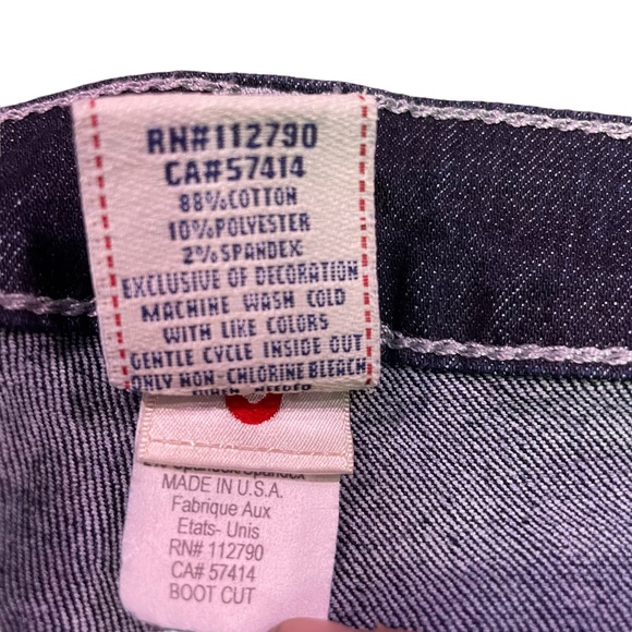 TRUE RELIGION WOMENS BOOT CUT JEANS SIZE 27 WAIST - Picture 7 of 12